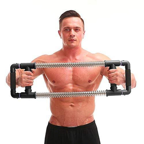 GoFitness Super Push Down Bar - Total Upper Body Workout Equipment, Press Down Machine - Chest Workout, Strength Training, Home Fitness