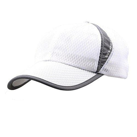 Womens Mens Quick Drying Mesh Baseball Cap Summer Cool Breathable Lightweight Anti UV Sun Protection Hat Adjustable Snapback Tennis Golf Fishing Running Cycling Sun Hat Cap Visor