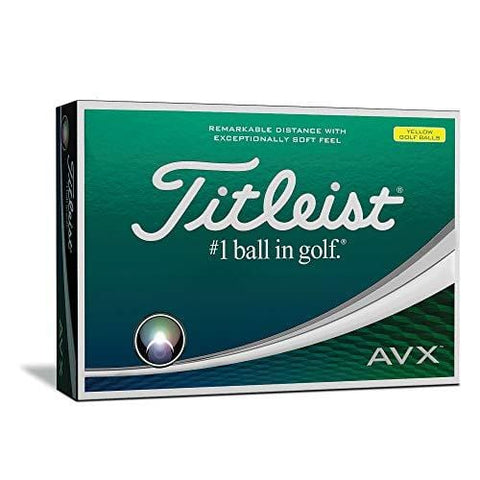 Titleist AVX Golf Balls, Yellow (One Dozen)