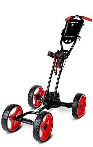 GolferPal EasyPal Electric Auto-Folding/Unfolding Golf Push Cart, Black