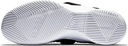 Nike Mens Lebron Soldier XII 12 TB Basketball Shoes Black/Silver Size 8.5 US