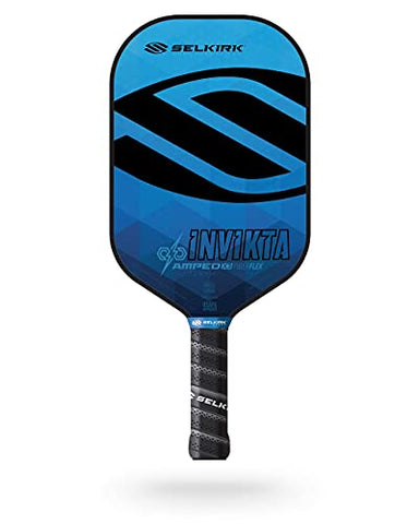Selkirk Amped Pickleball Paddle | Fiberglass Pickleball Paddle with a Polypropylene X5 Core | Pickleball Rackets Made in The USA | 2021 Invikta Midweight Sapphire Blue |