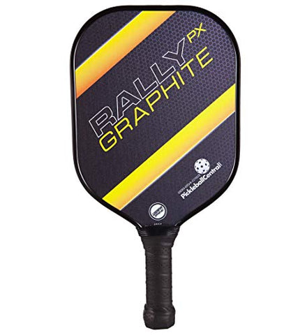 Rally Graphite Pickleball Paddle PX | Polymer Composite Honeycomb Core, Graphite Carbon Face | Lightweight | USAPA Approved | Yellow