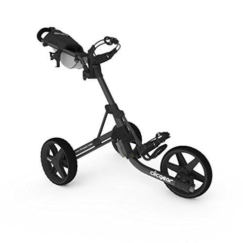 Clicgear Model 3.5+ | 3-Wheel Golf Push Cart  (Charcoal/Black) [product _type] Clicgear - Ultra Pickleball - The Pickleball Paddle MegaStore