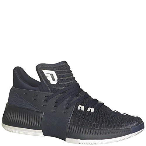 adidas Dame 3 Shoe - Men's Basketball 9.5 Collegiate Navy/White