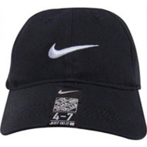 NIKE Just Do It Sports Hat Adjustable Sun Cap (4-7) (Wolf Grey/Signature White Swoosh)