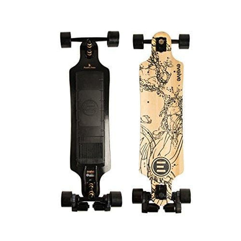 Evolve Skateboards - Bamboo GT Street Electric Longboard Skateboard - 21 Mile Range - 26 mph Top Speed -Digital LCD Screen Remote Control - Lithium-Ion Battery
