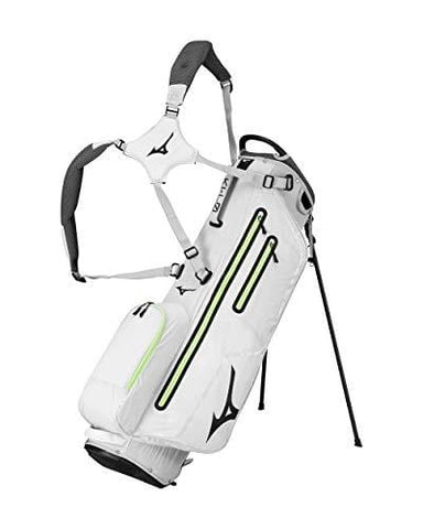 Mizuno K1-LO Stand Bag, Light Grey/Neon Green