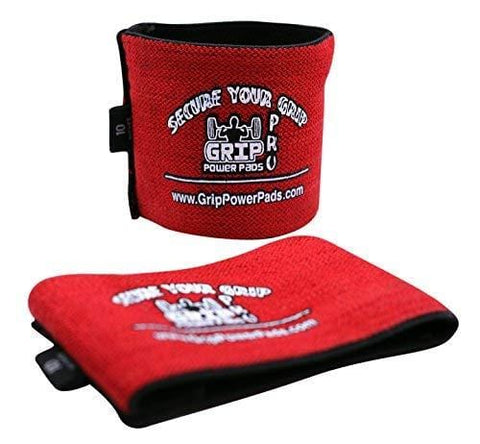 Grip Power Pads Elbow Compression Sleeve (2 Count) Golf Elbow Brace Weightlifting Sleeve Tennis Strap Arthritis & Tendonitis Pain Relief Workout Arm Support Sleeve (Red, X-Large 11"-11.75)