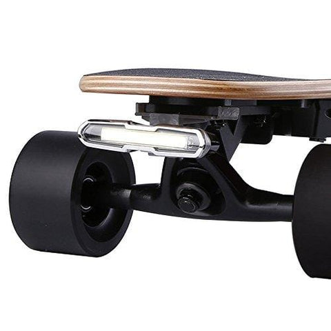 WONDERHOO Skateboard Headlights or Taillights - USB Rechargable Safety Lights Waterproof LED Flashing Light for Electric Longboard Helmets and Any Bikes