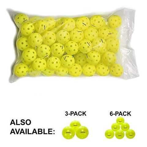 Gamma Sports Photon Outdoor Pickleballs, High-Vis Optic Green USAPA Approved Pickleball Balls (60 Pack)