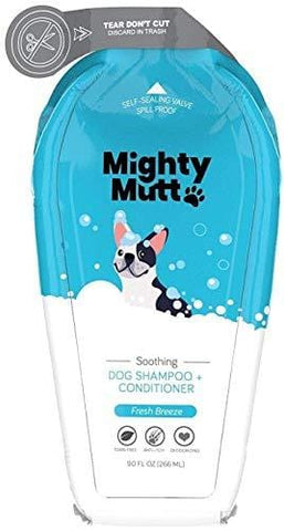 Mighty Mutt Natural & Hypoallergenic Dog Shampoo and Conditioner, Anti-Itch, Soothing and Deodorizing (9oz)