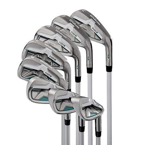 Wilson Velocity HDX Women Right Hand Stiff Flex Steel Iron 4-PW+SW Golf Club Set