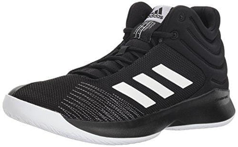 adidas Men's Pro Spark 2018 Basketball Shoe, Black/White/Grey, 13 M US