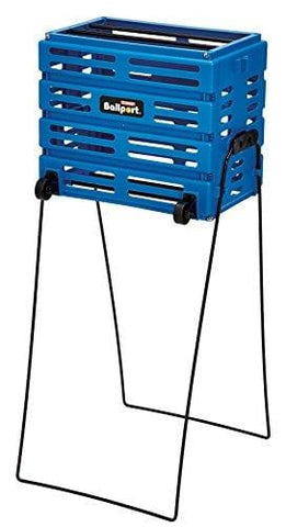 Tourna Ballport Deluxe Tennis Ball Hopper with Wheels - Holds 80 Balls - Ultra Pickleball
