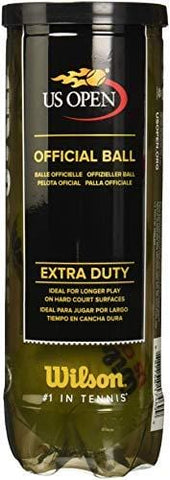 Wilson US Open Extra Duty Tennis Ball (4-Pack), Yellow