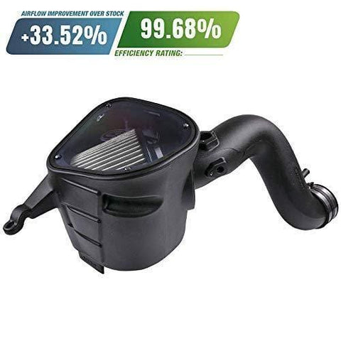 S&B Filters 75-5093D Cold Air Intake For 2007-2009 Dodge Ram Cummins 6.7L (Dry Extendable Filter)