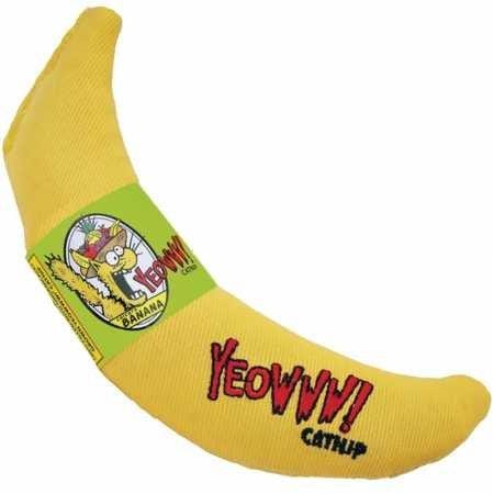 Yeowww! Catnip Toy, Yellow Banana