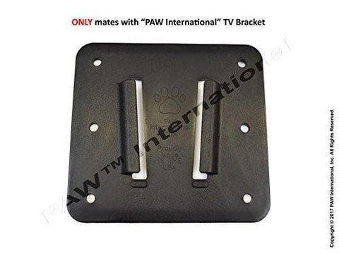 PAW International RV Bracket (Polymer) Single Wall Mount, Black