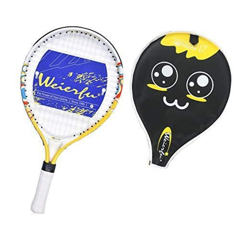 Weierfu Junior Tennis Racket for Kids Toddlers Starter Racket 17 with Cover Bag Light Weight(Strung)