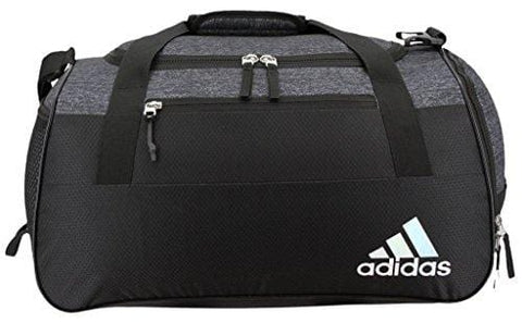 adidas Squad Duffel Bag, Black Jersey/Black, One Size