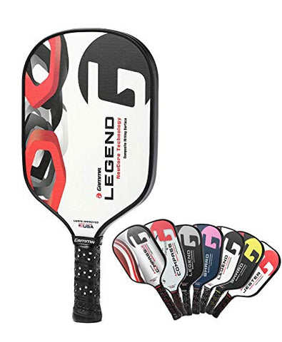 Gamma Legend NeuCore Pickleball Paddles with Honeycomb Grip, Composite Fiberglass Surface, White - USAPA-Approved Pickleball Paddle with Thicker Large-Cell Core - Premium Pickleball Equipment