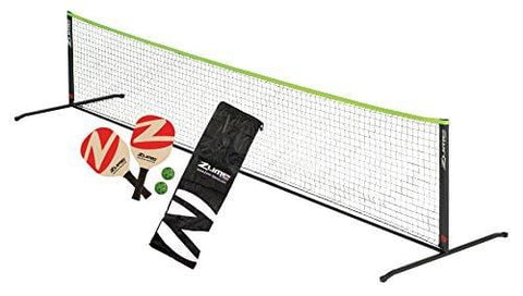 Zume Games Portable Instant Play Portable Pickleball Set Includes Paddles, Balls, and Net