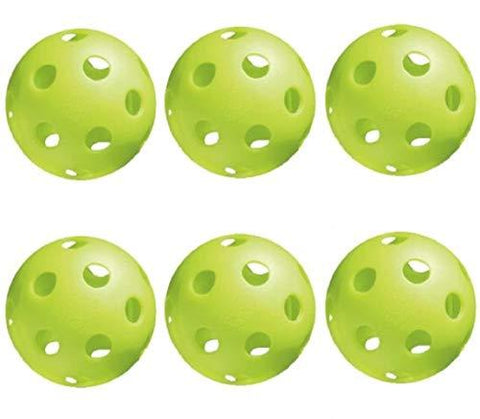 Jugs Pickleballs Lime Green - 6 Pack