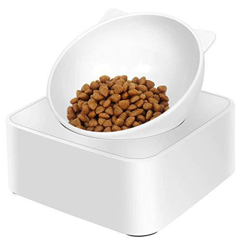 UPSKY Cat Dog Bowl Raised Cat Food Water Bowl with Detachable Elevated Stand Pet Feeder Bowl No-Spill, 0-30°Adjustable Tilted Pet Bowl Stress-Free Suit for Cat Dog