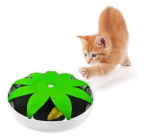 Purrfect Feline - Premium Interactive Cat Toy, Magnet Mouse, Hide & Seek Game, Electronic Exerciser, Teaser, Safe, Quiet Magnetized Technology, Active Healthy Lifestyle for Cats (Magnet Mouse Mania)