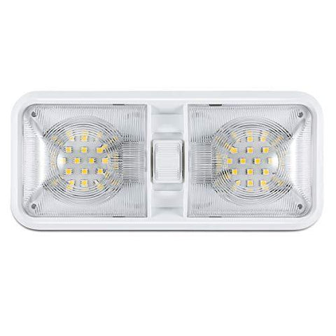 Kohree 12V Led RV Ceiling Dome Light RV Interior Lighting for Trailer Camper with Switch, White, 600 Lumens