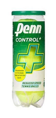 Penn Control Plus Tennis Ball Can, 3 Balls - Ultra Pickleball