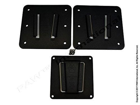 PAW International RV TV Bracket (Polymer) 3 Piece Set- Black