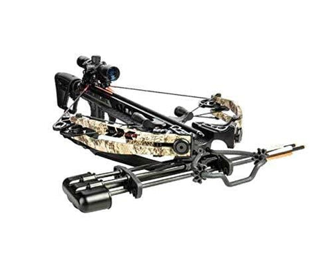 Bear X Saga 405 Ready to Shoot Crossbow Package with 4x32 Scope, Quiver, Bolts, Cocking Rope, and Wax