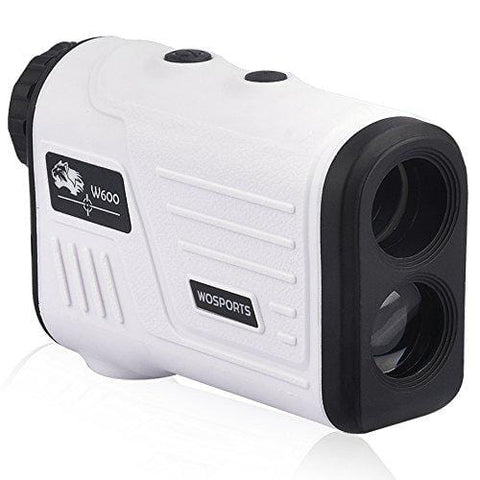 Golf Rangefinder, Laser Range Finder with Slope, Golf Trajectory Mode, Flag-Lock and Distance/Speed/Angle Measurement - Golf Scope (White)