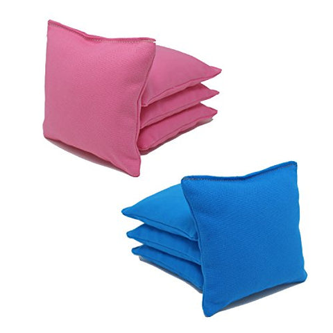 Free Donkey Sports 8 ACA Regulation Cornhole Bags.Corn-Filled 25 Colors (Pink/Turquoise)
