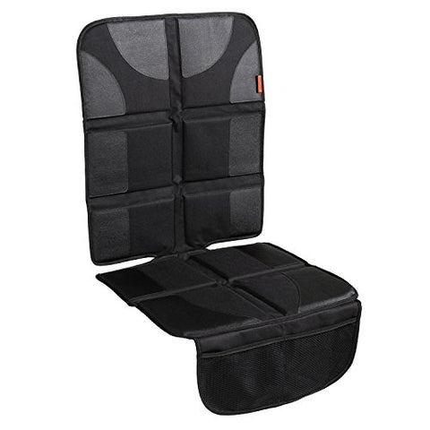 Lusso Gear Car Seat Protector with Thickest Padding - Featuring XL Size (Best Coverage Available), Durable, Waterproof 600D Fabric, PVC Leather Reinforced Corners & 2 Large Pockets for Handy Storage