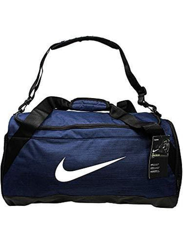NIKE Brasilia Training Duffel Bag, Midnight Navy/Black/White, Medium
