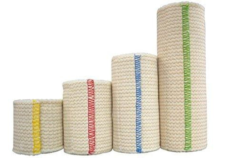 NexSkin Elastic Bandage Compression Wrap w/Hook and Loop Closure, Variety - 4 Pack