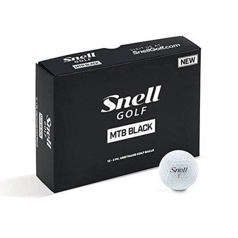 Snell MTB Black My Tour Golf Balls, White (One Dozen)