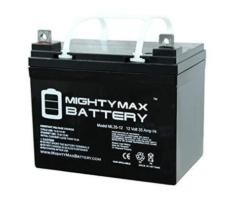 Mighty Max Battery ML35-12 - 12V 35AH DC DEEP Cycle SLA Solar Energy Storage Battery Brand Product