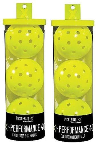 Franklin 52821 X-Performance 3 Pack Optic Yellow Pickleballs - Quantity 2