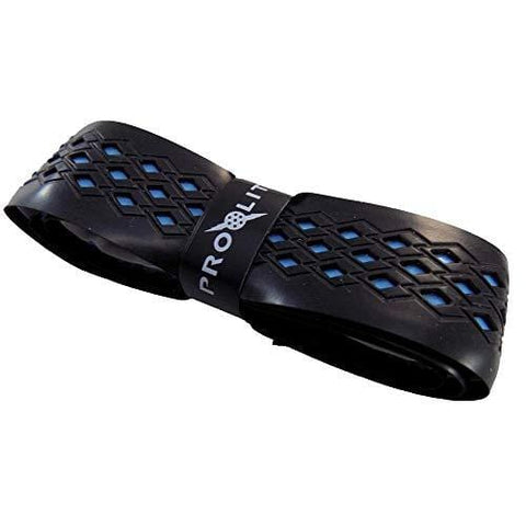 Prolite No-Sweat Diamond Grip for Pickleball Paddles, Racquetball, Squash, Platform Tennis, Badminton and More (Blue Underlay)