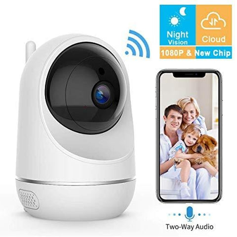 VIDEN WiFi IP Camera 1080P, Security Camera Pet/Dog/Elder/Baby Camera Monitor, with Night Vision/Motion Detection/Two-Way Audio, Works with Android/iOS[New 2019]