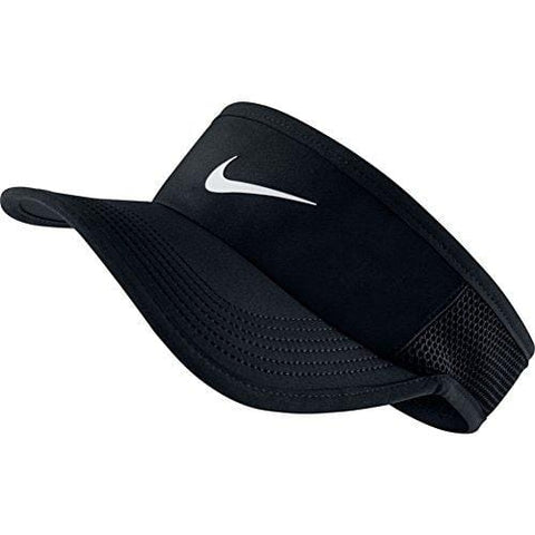 Nike Feather Light Tennis Visor Black/White Size Medium/Large