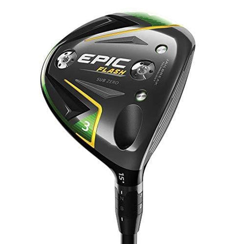 Callaway Golf 2019 Epic Flash Sub Zero Fairway Wood, 3 Wood, 15.0 Degrees, Right Hand, Project X Even Flow Green 60G, Stiff Flex