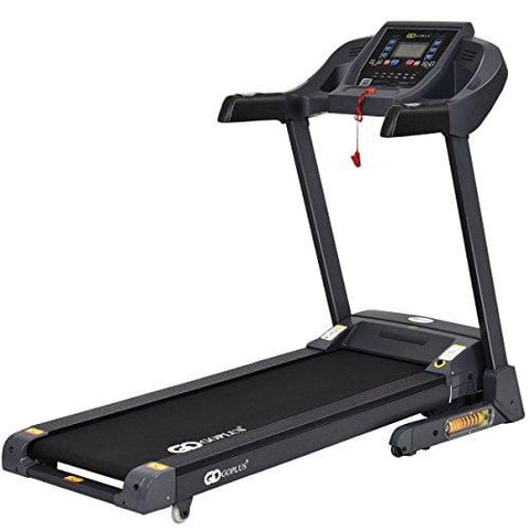 Goplus 2.5HP Folding Treadmill Electric Support Motorized Power Running Fitness Jogging Incline Machine W/APP Control & Shock-Absorption System (New Model)