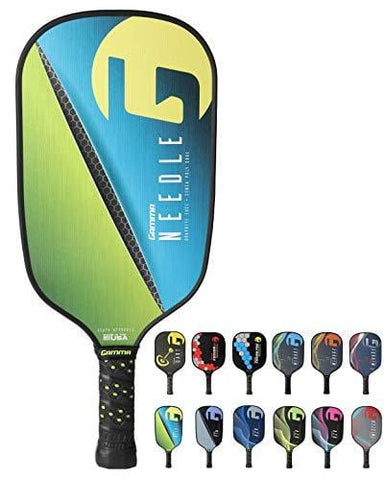 Gamma Needle Elongated Pickleball Paddle: Pickle Ball Paddles for Indoor & Outdoor Play - USAPA Approved Racquet for Adults & Kids - Pink/Blue [product _type] Gamma - Ultra Pickleball - The Pickleball Paddle MegaStore