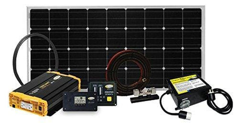 Go Power! Weekender SW Complete Solar and Inverter System with 160 Watts of Solar