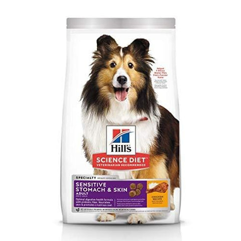 Hill's Science Diet Dry Dog Food, Adult, Sensitive Stomach & Skin, Chicken Recipe, 30 lb Bag